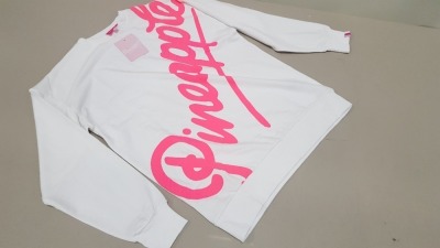 10 X BRAND NEW MISS SELFRIDGE PINEAPPLE SWEATSHIRTS / JUMPERS SIZE EXTRA EXTRA SMALL RRP £26.00 (TOTAL RRP £260.00)