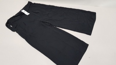 15 X BRAND NEW MISS SELFRIDGE BLACK BELTED TROUSERS / PANTS UK SIZE 16 RRP £35.00 (TOTAL RRP £525.00)