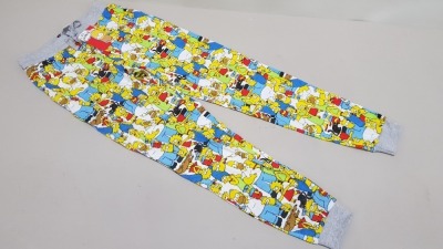 20 X BRAND NEW BURTON MENSWEAR THE SIMPSONS PYJAMA BOTTOMS SIZE LARGE RRP £20.00 (TOTAL RRP £400.00) (PICK LOOSE)