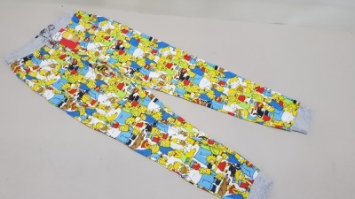 20 X BRAND NEW BURTON MENSWEAR THE SIMPSONS PYJAMA BOTTOMS SIZE LARGE RRP £20.00 (TOTAL RRP £400.00) (PICK LOOSE)