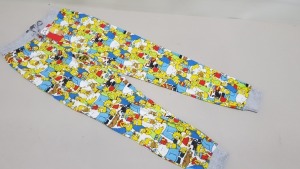 22 X BRAND NEW BURTON MENSWEAR THE SIMPSONS PYJAMA BOTTOMS SIZE SMALL RRP £20.00 (TOTAL RRP £440.00) (PICK LOOSE)