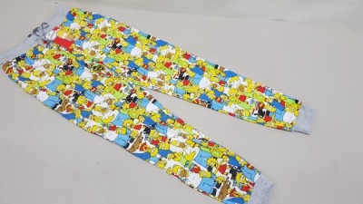 20 X BRAND NEW BURTON MENSWEAR THE SIMPSONS PYJAMA BOTTOMS SIZE MEDIUM RRP £20.00 (TOTAL RRP £400.00) (PICK LOOSE)