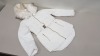 4 X BRAND NEW MISS SELFRIDGE PUFFER FAUX FUR HOODED JACKETS UK SIZE 14 RRP £85.00 (TOTAL RRP £340.00)