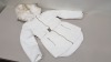 4 X BRAND NEW MISS SELFRIDGE PUFFER FAUX FUR HOODED JACKETS UK SIZE 6 RRP £85.00 (TOTAL RRP £340.00)