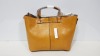 18 X BRAND NEW TOPSHOP YELLOW SNAKE PRINT HANDBAGS IN 3 BOXES