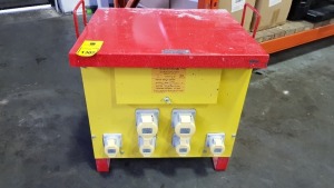 1 X 110V SITE TRANSFORMER WITH 6 SOCKETS (INPUT 400V 3 PHASE / OUTPUT 110V)