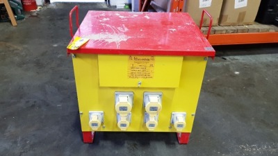 1 X 110V SITE TRANSFORMER WITH 6 SOCKETS (INPUT 400V 3 PHASE / OUTPUT 110V)