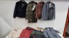 14 PIECE MIXED JACKET LOT CONTAINING CLEAN CUT COPENHAGEN, KRONSTADT AND FAT MOOSE JACKETS