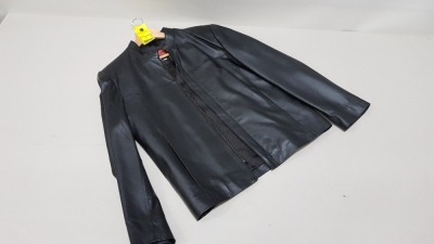 1 X BRAND NEW ITALIAN COLLECTION 100% LEATHER JACKET SIZE XS RRP £399.00