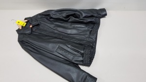 1 X BRAND NEW ITALIAN COLLECTION 100% LEATHER JACKET SIZE 4XL RRP £479.00