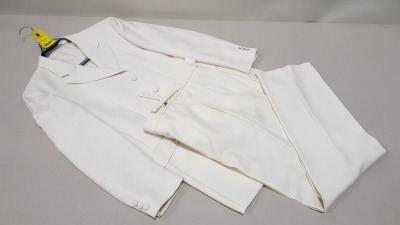 1 X BRAND NEW THE TAYLORING EXPERIENCE WHITE BLAZER WITH MATCHING TROUSERS SIZE 38R