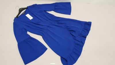 14 X BRAND NEW MISS SELFRIDGE BLUE DRESSES UK SIZE 8 RRP £35.00 (TOTAL RRP £490.00)