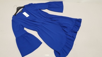 14 X BRAND NEW MISS SELFRIDGE BLUE DRESSES UK SIZE 10 RRP £35.00 (TOTAL RRP £490.00)