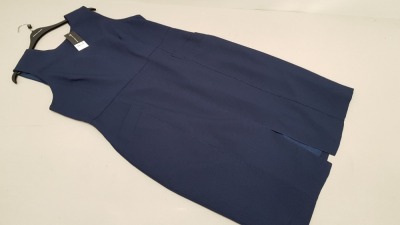 32 X BRAND NEW DOROTHY PERKINS NAVY DRESSES UK SIZE 12 AND 16 RRP £25.00 (TOTAL RRP £800.00)