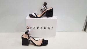 29 X BRAND NEW TOPSHOP NORA BLACK UK SIZE 5 RRP £39.00 (TOTAL RRP £1521.00)