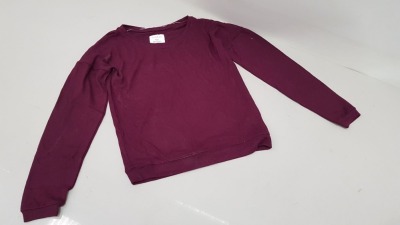 45 X BRAND NEW BOUX AVENUE BURGUNDY SOFT TOUCH LONG SLEEVED T SHIRT UK SIZE 6 RRP £20.00 (TOTAL RRP £900.00)