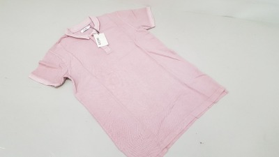 40 X BRAND NEW KIOMI DIRTY STYLED PINK POLO SHIRTS SIZE SMALL