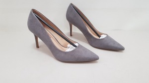 24 X BRAND NEW DOROTHY PERKINS GREY DELI HIGH HEELED SHOES SIZE 8 RRP £23.00 (TOTAL RRP £552.00)