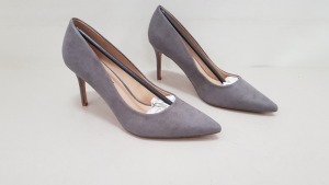 25 X BRAND NEW DOROTHY PERKINS GREY DELI HIGH HEELED SHOES SIZE 7 RRP £23.00 (TOTAL RRP £575.00)