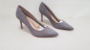 26 X BRAND NEW DOROTHY PERKINS GREY DELI HIGH HEELED SHOES SIZE 6 RRP £23.00 (TOTAL RRP £598.00)