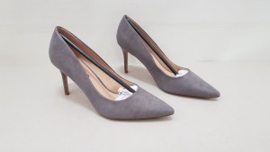 26 X BRAND NEW DOROTHY PERKINS GREY DELI HIGH HEELED SHOES SIZE 5 AND 6 RRP £23.00 (TOTAL RRP £598.00)