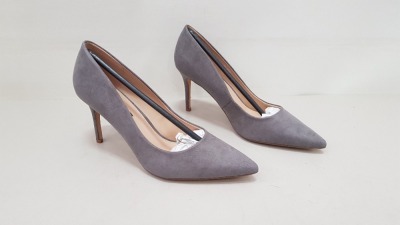 25 X BRAND NEW DOROTHY PERKINS GREY DELI HIGH HEELED SHOES SIZE 4 RRP £23.00 (TOTAL RRP £575.00)