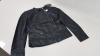 10 X BRAND NEW ONLY CLOTHING BLACK BIKER LEATHER STYLED NOOSE JACKETS UK SIZE 14
