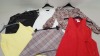 30 PIECE MIXED CLOTHING LOT CONTAINING DOROTHY PERKINS BLACK BLOUSES, FLOWER PRINT DRESSES, ANIMAL PRINT TOPS AND PLAIN T SHIRTS ETC (NOTE: SOME ITEMS HAVE STORE SECURITY TAGS)