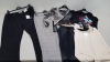 30 PIECE MIXED CLOTHING LOT CONTAINING DOROTHY PERKINS JEANS, DOROTHY PERKINS TROUSERS, SKIRTS, WOMENS CARDIGANS, TOPS, VESTS AND SHORTS ETC (NOTE: SOME ITEMS HAVE STORE SECURITY TAGS)
