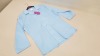 24 X BRAND NEW JOHN LEWIS GIRLS 3/4 SLEEVE BLUE SENIOR FITTED BLOUSES SIZE 40