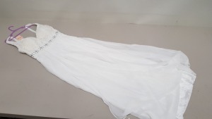 5 X OMONSIM WEDDING / EVENING DRESSES IN SIZES SMALL, MEDIUM AND LARGE