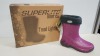 8 X BRAND NEW BOXED SUPERLITE PINK BOOTS (SIZE UK 4)