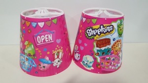 234 X BRAND NEW BOXED SHOPKINS CHILDRENS LAMP SHADE - IN 39 BOXES