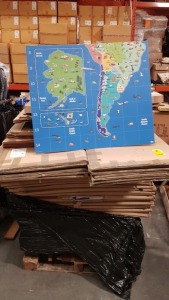 LARGE QUANTITY OF TTS EDUCATIONAL GEOGRPAHIC MAPS. - ON ONE PALLET