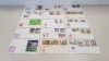 28 X FOOTBALL POST CARDS FROM AROUND THE WORLD WITH STAMPS TO INCLUDE - ESPANA, KAMPUCHEA, ITALIA, ETAT DU CAMBODGE, POSTES LAO ETC - 2