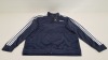 10 X BRAND NEW ADIDAS WHITE AND NAVY TRACKSUIT TOPS IN SIZE 3XL