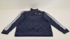 10 X BRAND NEW ADIDAS WHITE AND NAVY TRACKSUIT TOPS IN SIZE 3XL