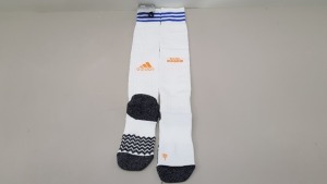 33 X BRAND NEW ADIDAS REAL MADRID FOOTBALL SOCKS IN VARIOUS SIZES