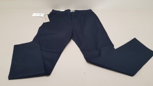 9 X BRAND NEW SELECTED HOMME TAPERED TROUSERS/PANTS IN DARK SAPHIRE SIZE UK 33/32 RRP £60.00 TOTAL RRP - £540.00
