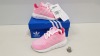 9 X BRAND NEW ADIDAS KIDS SWIFT RUN 1 TRAINERS IN PINK AND WHITE SIZE UK 5.5 KIDS