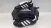 5 X BRAND NEW ADIDAS BLACK AND WHITE OLD SCHOOL WORLD CUP FOOTBALL BOOTS IN UK SIZE 5