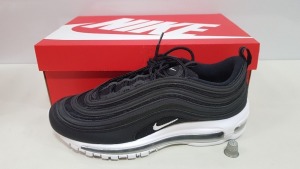 4 X BRAND NEW NIKE AIR MAX 97'S IN BLACK AND WHITE SIZE UK 9