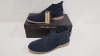 7 X BRAND NEW JACK & JONES SUEDE DESERT BOOTS IN NAVY SIZE 8