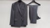 3 X BRAND NEW LUTWYCHE HAND TAILORED GREY PLAIN SUITS SIZE 40R, 44R AND 46R (PLEASE NOTE SUITS ARE NOT FULLY TAILORED)