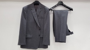 3 X BRAND NEW LUTWYCHE HAND TAILORED GREY PLAIN SUITS SIZE 42S AND 44L (PLEASE NOTE SUITS ARE NOT FULLY TAILORED)