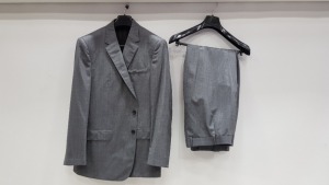 3 X BRAND NEW LUTWYCHE HAND TAILORED GREY PLAIN SUITS SIZE 44R AND 46R (PLEASE NOTE SUITS ARE NOT FULLY TAILORED)