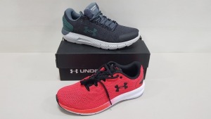 4 X BRAND NEW UNDER ARMOUR CHARGE ROGUE 2 TRAINERS AND CHARGE PERSUIT 2 TRAINERS IN SIZE 6 AND 7
