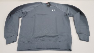 10 X BRAND NEW UNDER ARMOUR GREY SWEATSHIRTS SIZE SMALL