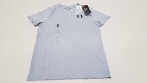 10 X BRAND NEW UNDER ARMOUR GREY SPORTS T SHIRT IN VARIOUS YOUTH SIZES