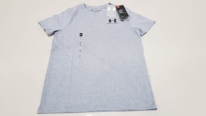 10 X BRAND NEW UNDER ARMOUR GREY SPORTS T SHIRT IN VARIOUS YOUTH SIZES